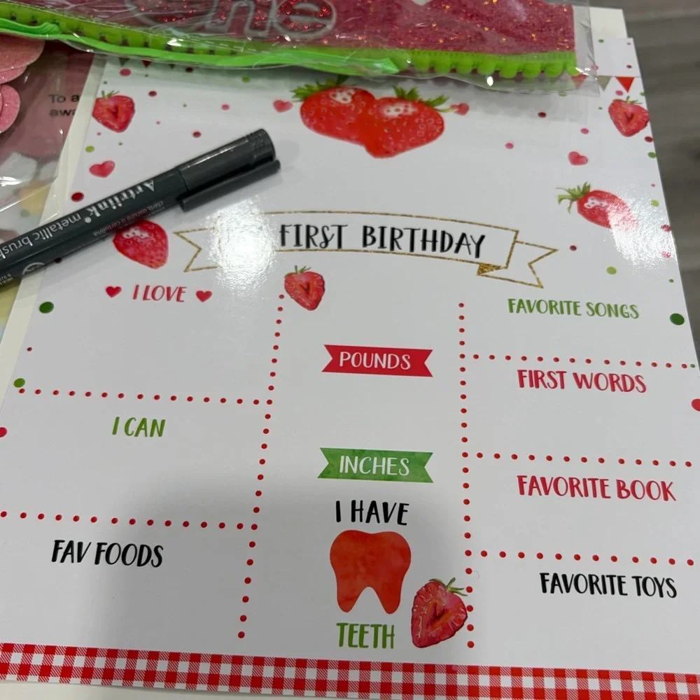 Sweet One Birthday Party Supplies Set